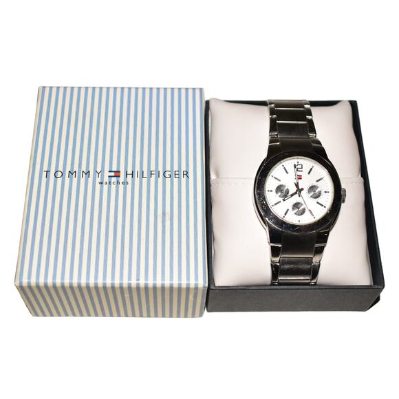 TOMMY HILFIGER NEW $185 Stainless Steel Watch Water Resistant 165 FT - Picture 3 of 5